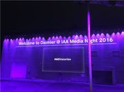 戴姆勒IAA 2016媒体之夜，有没有好莱坞大片的即视感？