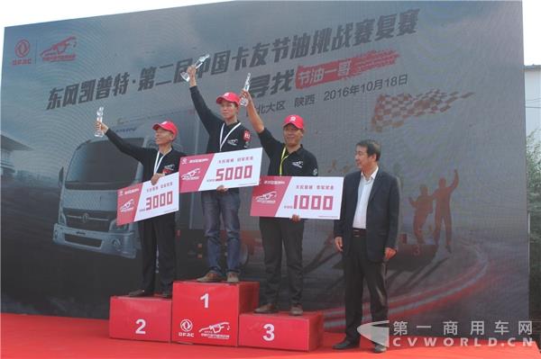 东风凯普特·第二届中国卡友节油挑战赛西北大区复赛冠亚季军合影.jpg