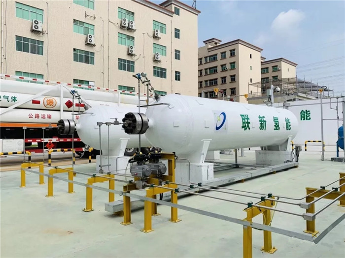 每天可为120辆氢燃料物流车加氢 广州首座加氢示范站在黄埔投入使用