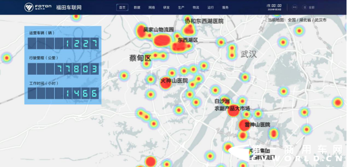 连日来，新型冠状病毒感染的肺炎疫情狙击战在全国打响，作为全国最大的车联网平台之一，截至2020年1月28日，福田智科车联网已接入1057057辆。