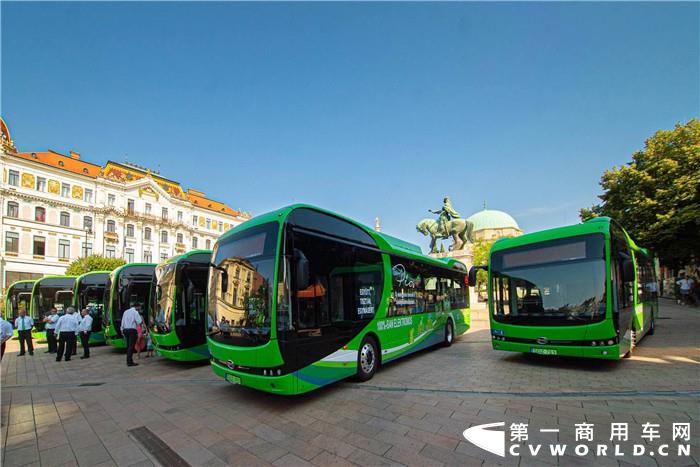 当地时间7月31日，比亚迪向匈牙利公共交通运营商Tüke Busz Zrt成功交付10辆12米纯电动大巴。这些车辆由比亚迪位于匈牙利本地的大巴工厂完成生产，将投入匈牙利西南部城市佩奇市使用，标志该市历史上首批纯电动大巴车队正式上线运营。