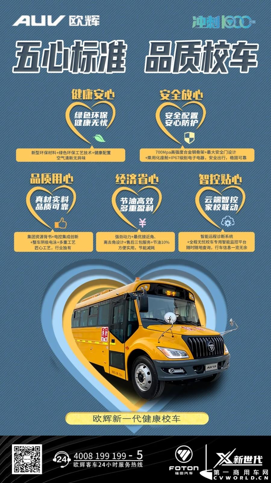 据福田欧辉客车官微消息，福田欧辉全新一代健康校车即将上市。