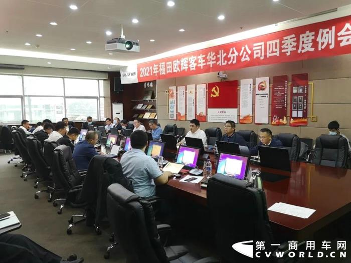 10月5日至7日，福田欧辉华北、鲁豫两家分公司分别在北京、潍坊举办四季度业务大会，正式吹响冲刺四季度及2021年收官之战的激昂号角。