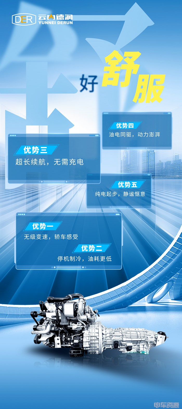 云内动力将深耕双电机功率分流混动系统产品，将为客户提供降本增效的新能源动力系统解决方案及工程服务，为商用车动力系统新能源及电动化转型提供最佳性价比产品，赋能更多合作伙伴，切实为终端用户创造价值。