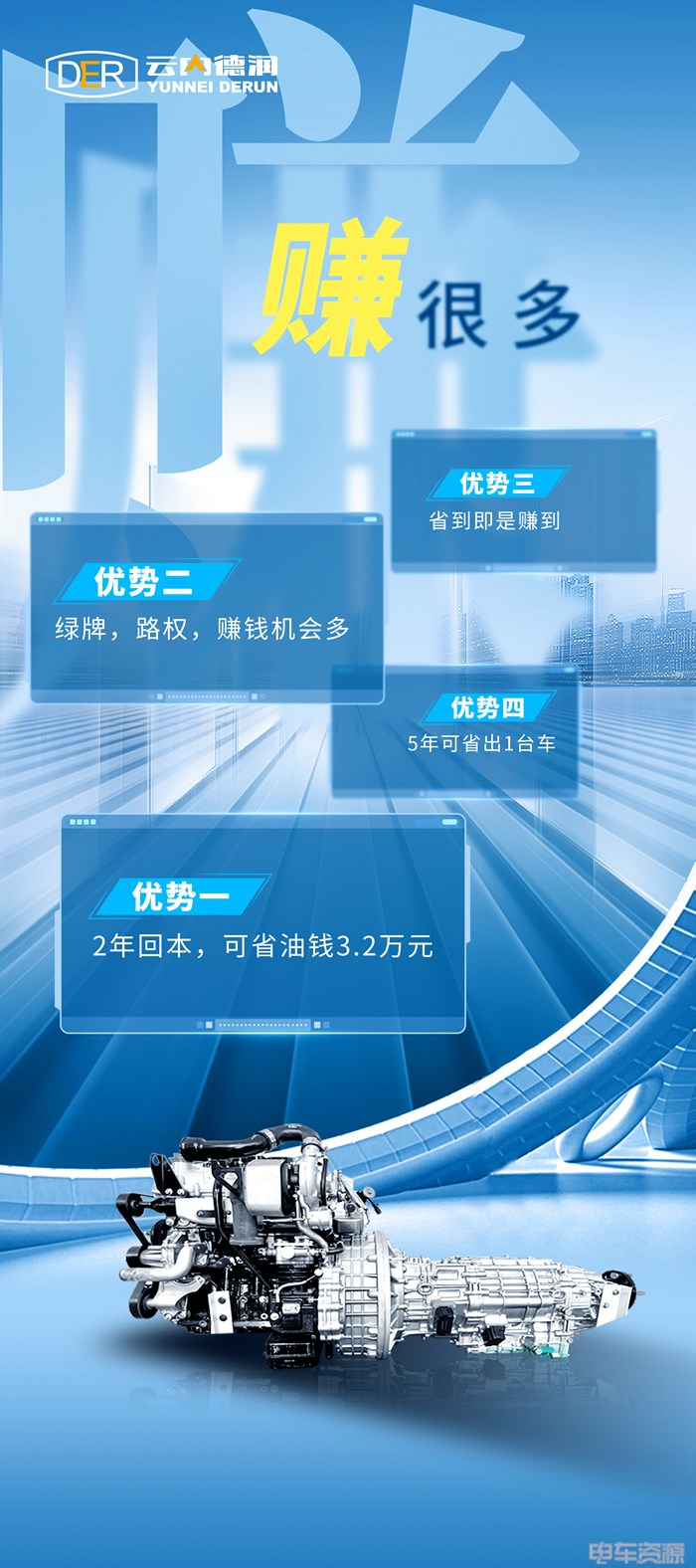 云内动力将深耕双电机功率分流混动系统产品，将为客户提供降本增效的新能源动力系统解决方案及工程服务，为商用车动力系统新能源及电动化转型提供最佳性价比产品，赋能更多合作伙伴，切实为终端用户创造价值。