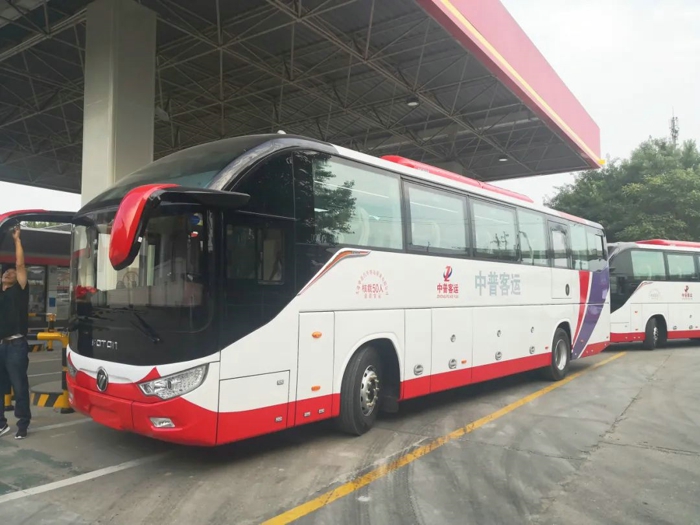 批量欧辉BJ6122城间客车交付大连中普客运2.jpg