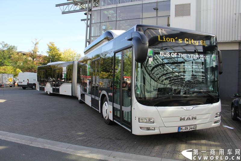 探馆汉诺威之德国曼篇。图为2015年度客车——MAN LION'S CITY GL
