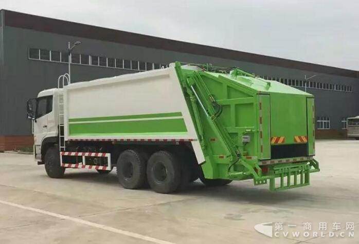 东风天龙塑料瓶压缩车全新涂装上市4.jpg
