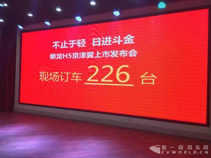 现场订单226台，超级轻量化卡车乘龙H5闪耀京津冀！.jpg