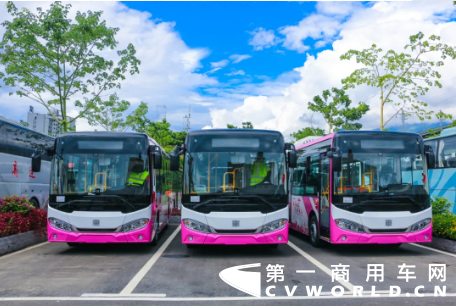 近日，四川省攀枝花市米易县隆重举行首批新能源城市公交开行仪式。中车电动“新8客”整齐排列、组团亮相，正式投入运营，大批市民前来参观体验。