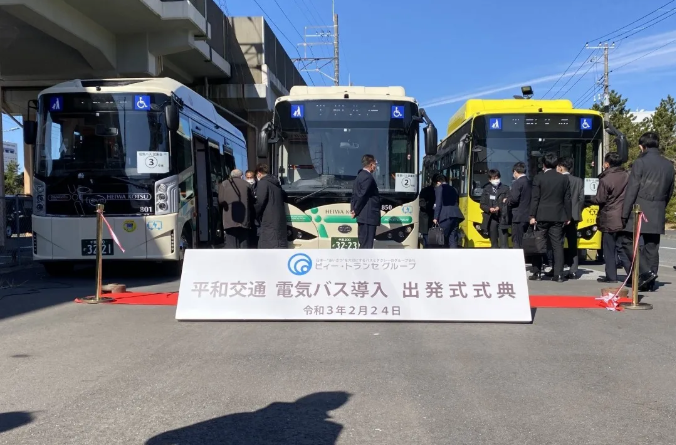 2月24日，比亚迪首次向千叶县导入电动大巴K8和小型电动客车J6，发布仪式在日本千叶当地举行。这也是比亚迪首次向日本交付大型电动客车K8。