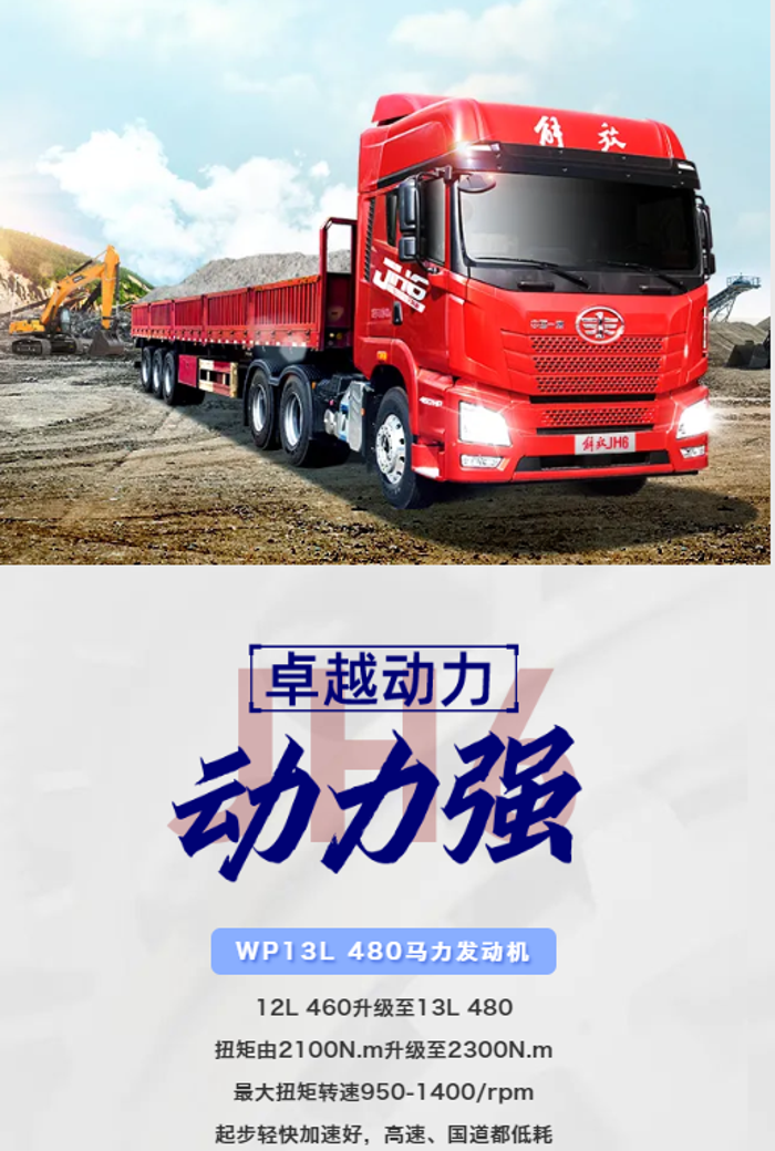 【JH6砂石料车】“三强一省”有实力，运营赚钱独占鳌头！