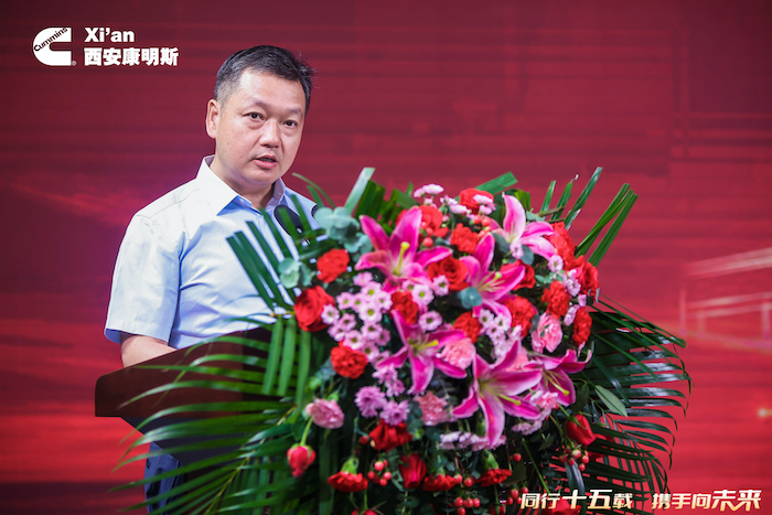 同行十五载，携手向未来。8月8日，西安康明斯发动机有限公司15周年暨15L发动机下线活动隆重举行。