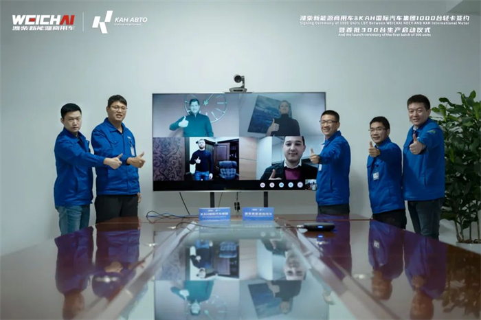 继500台德蓝新能源轻卡交付客户后仅仅十余天时间，潍柴新能源商用车再次惊爆千台海外大单！