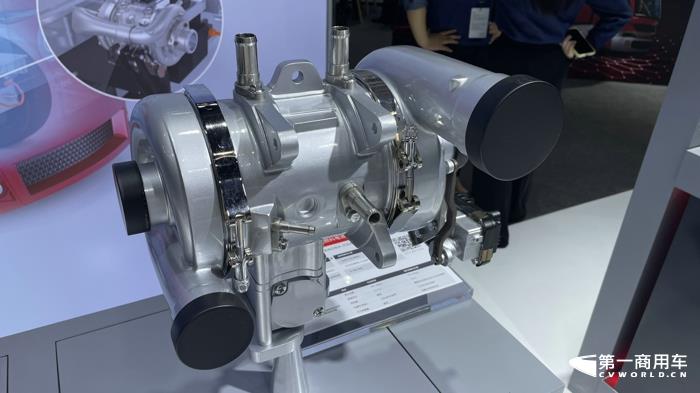盖瑞特展出的FCC25第一代燃料电池空压机带可变喷嘴膨胀机2.jpg