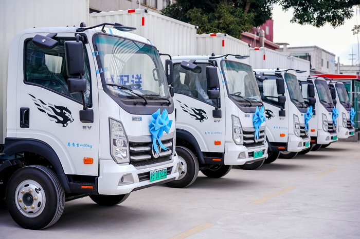 由吉泰GETEC、中建科工联合交付的首座全自动轻卡模块化智能换电站，12月28日在东莞·清溪镇全面启动运营。