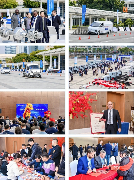 2月19日，东风汽车股份有限公司（以下简称：东风股份）在厦门召开“以创新引领未来”为主题的2025全球新产品新技术推介会。会议聚焦东风股份“商品领先、效率驱动、全球发展”战略布局，发布了海外整体中期远景规划、新技术亮点、全新海外业务线、商务政策、服务及备件政策。并通过静态和动态两种展示方式，向全球经销商展示了多款重磅车型与前瞻技术，让经销商通过试乘试驾感受东风轻型车品牌魅力。通过本次推介活动，现场斩获意向订单近3000台