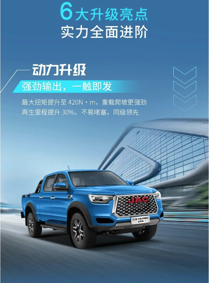 10万级自动挡大皮卡，江淮T8PRO冠军版超值上市