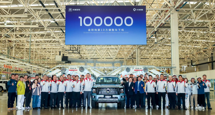 10月22日，时尚多用途皮卡——2026款金刚炮在荆门智慧工厂焕新上市。